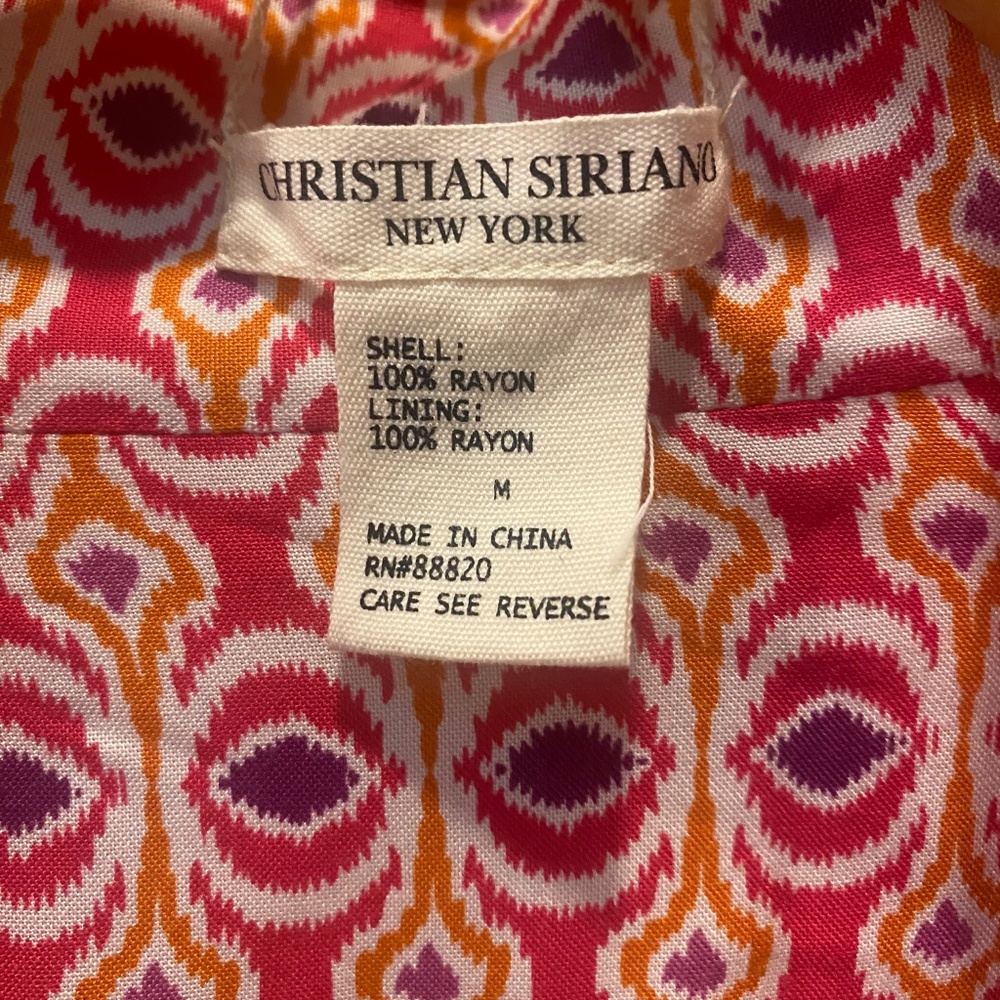 Christian Siriano Reversible Multicolored Kimono w Pockets Oversized Size M - Picture 2 of 6